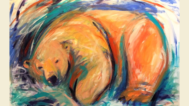 "Cozy Ice Cave"
40" x 30"