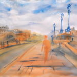 Crossing the Pont Neuf bridge in Paris